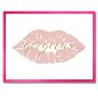 Toile « Fashion Glam Lips on Gold II