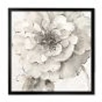 Indigold Grey Peonies I  Canvas Wall Art