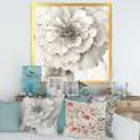 Indigold Grey Peonies I  Canvas Wall Art