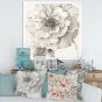 Toile « Indigold Grey Peonies I