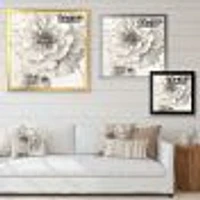 Indigold Grey Peonies I  Canvas Wall Art