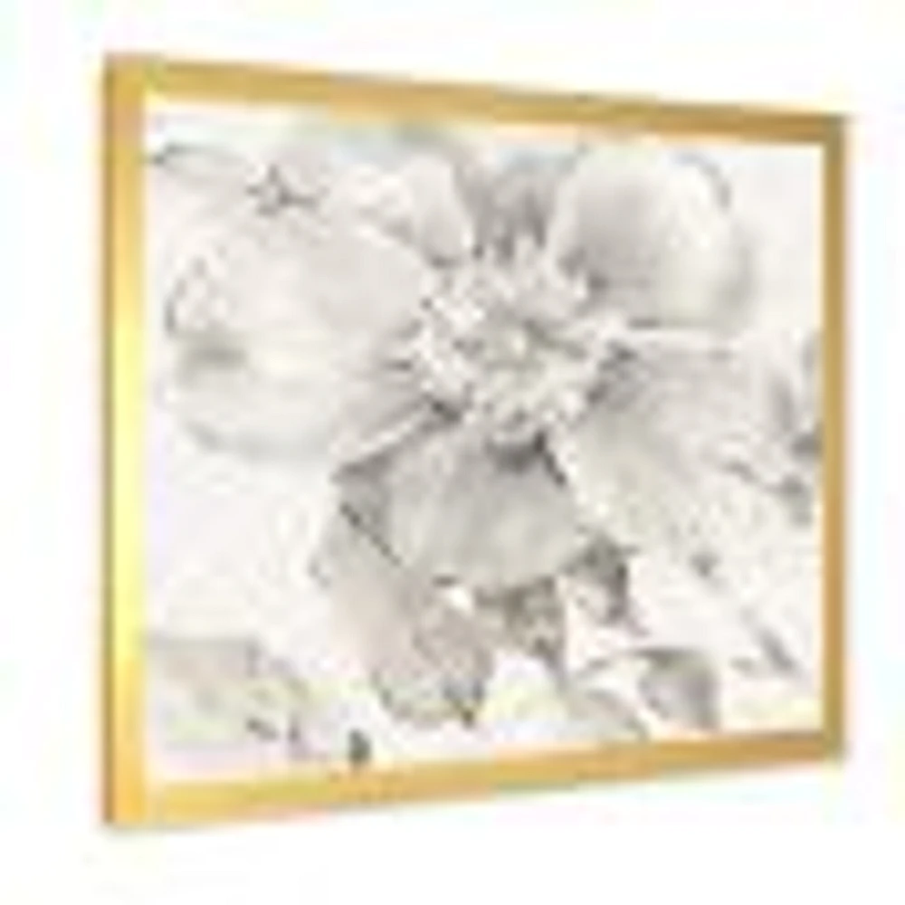 Indigold Grey Peonies II  Wall Art