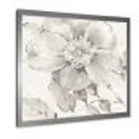 Indigold Grey Peonies II  Wall Art