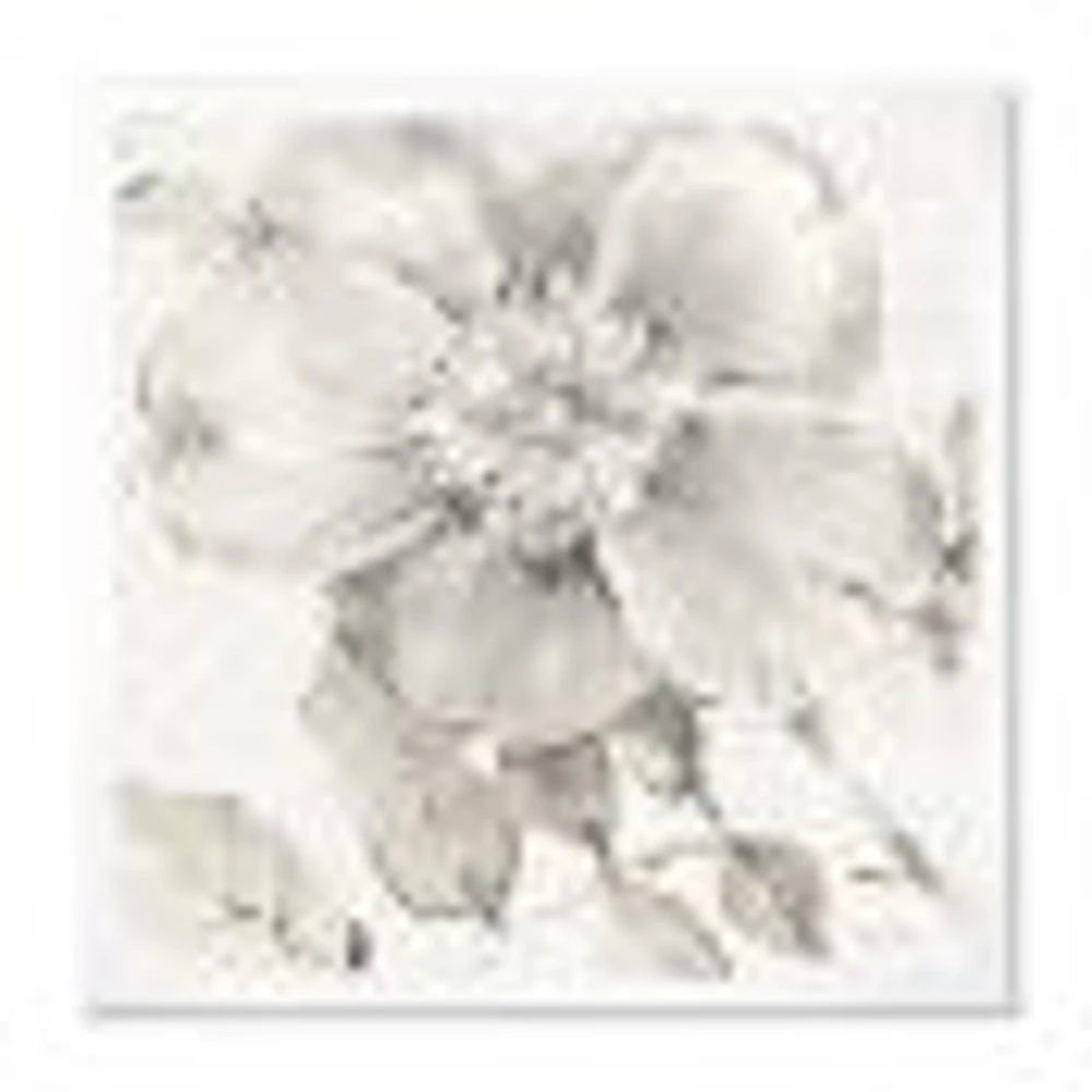 Indigold Grey Peonies II  Wall Art