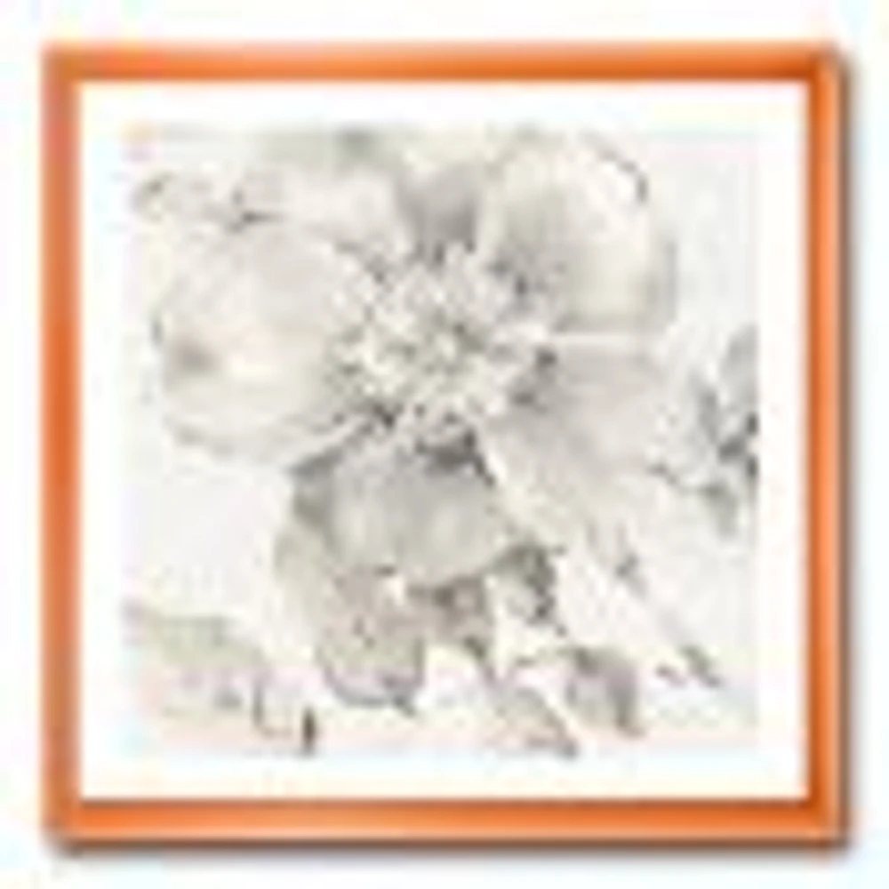 Indigold Grey Peonies II  Wall Art