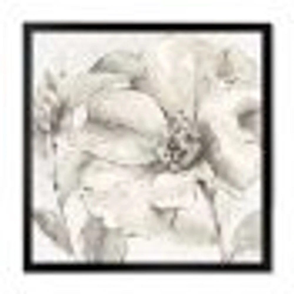 Indigold Grey Peonies IV  Canvas Art