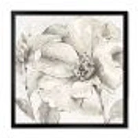 Toile « Indigold Grey Peonies IV »