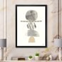 Geometric Balance Neutral I  Wall Art