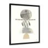 Geometric Balance Neutral I  Wall Art