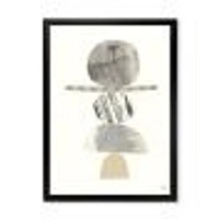 Geometric Balance Neutral I  Wall Art