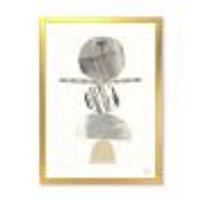 Geometric Balance Neutral I  Wall Art