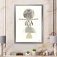 Geometric Balance Neutral I  Wall Art