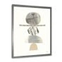 Geometric Balance Neutral I  Wall Art