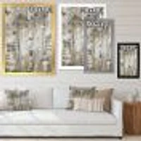 The Modern Grey Forest Wall Art