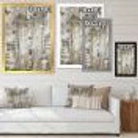 The Modern Grey Forest Wall Art