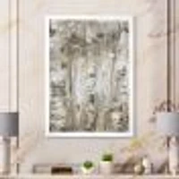 The Modern Grey Forest Wall Art