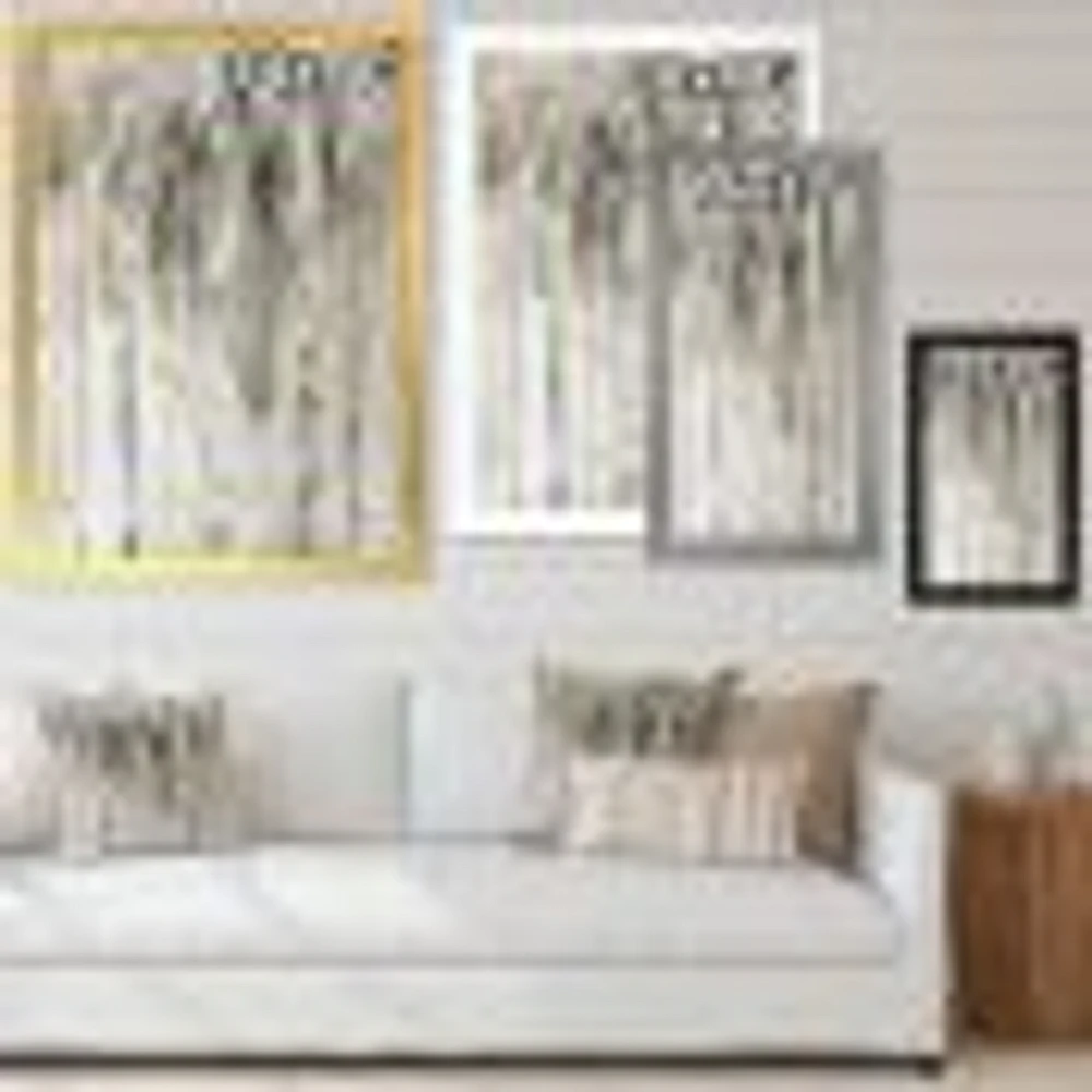 The Modern Grey Forest IV  Wall Art