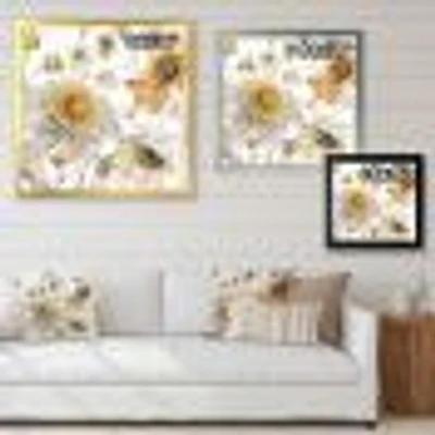 Fields of Gold Watercolor Flower VI  Wall Art