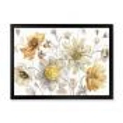 Fields of Gold Watercolor Flower VII  Canvas Art