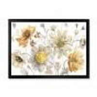 Fields of Gold Watercolor Flower VII  Canvas Art