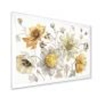 Fields of Gold Watercolor Flower VII  Canvas Art