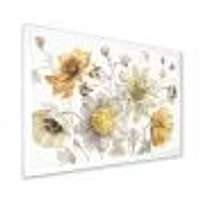 Fields of Gold Watercolor Flower VII  Canvas Art