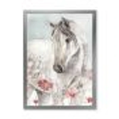 Watercolors Pink Wild Horses II  Wall Art