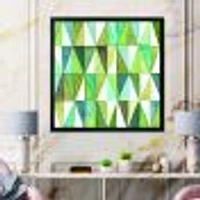 Green Triangle III Wall Art