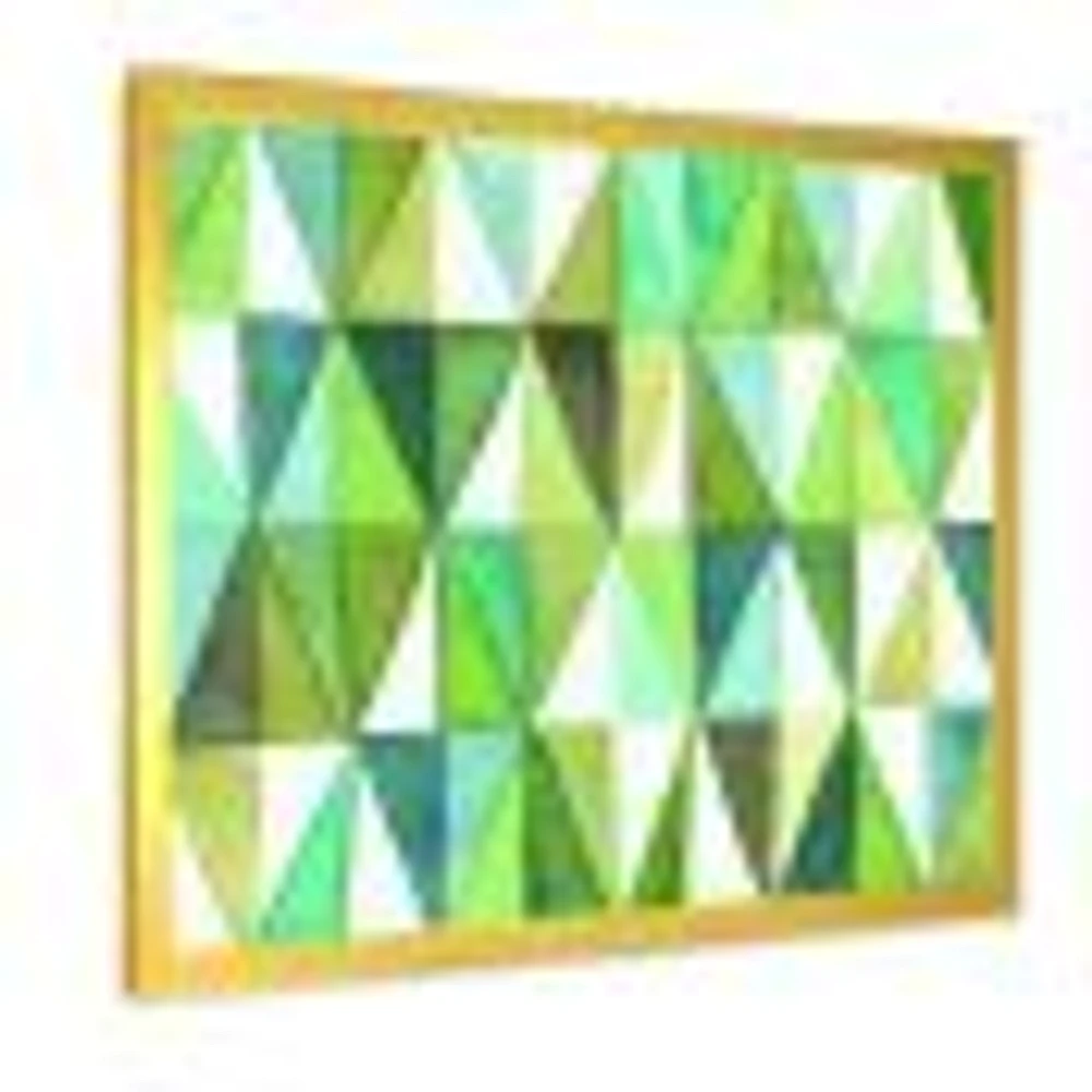 Green Triangle III Wall Art