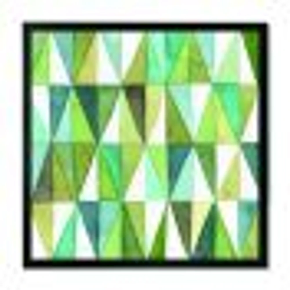 Green Triangle III Wall Art