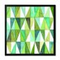 Green Triangle III Wall Art