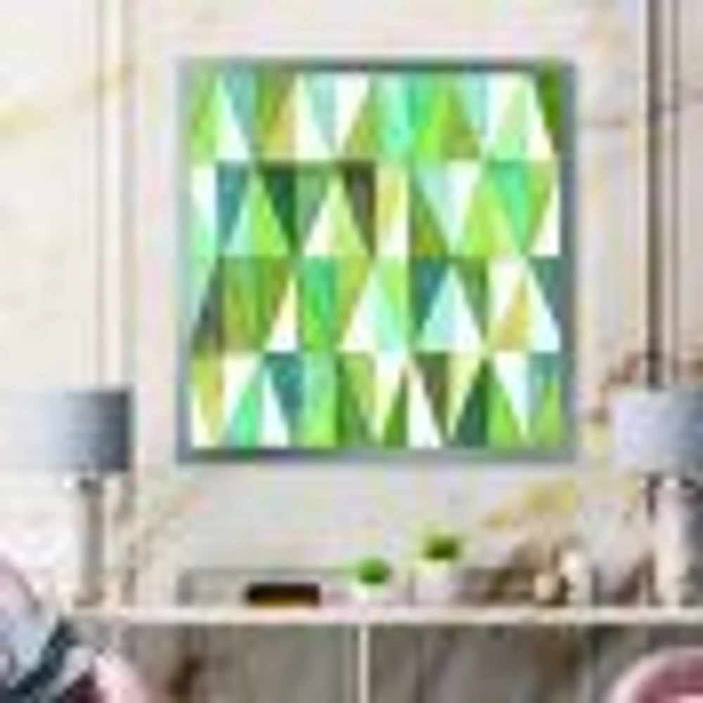 Toile « Green Triangle III