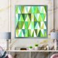 Green Triangle III Wall Art