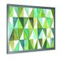 Green Triangle III Wall Art