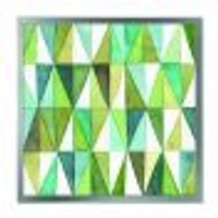 Green Triangle III Wall Art