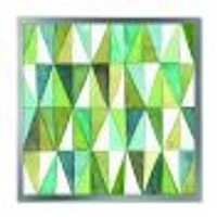 Toile « Green Triangle III