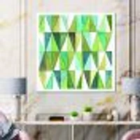 Green Triangle III Wall Art