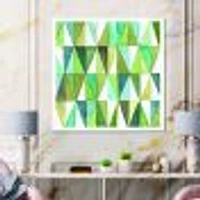 Green Triangle III Wall Art