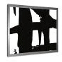 Black & White Crossing Paths II Wall Art