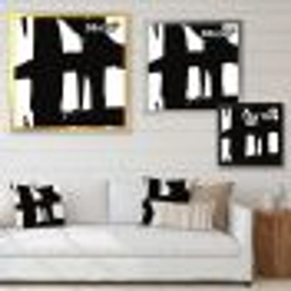 Black & White Crossing Paths II Wall Art