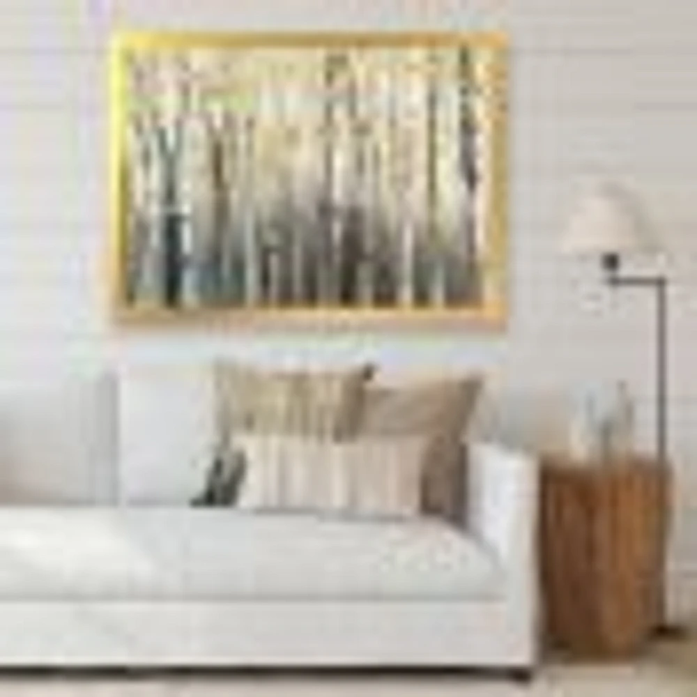 Golden Birch Forest I  Canvas Wall Art