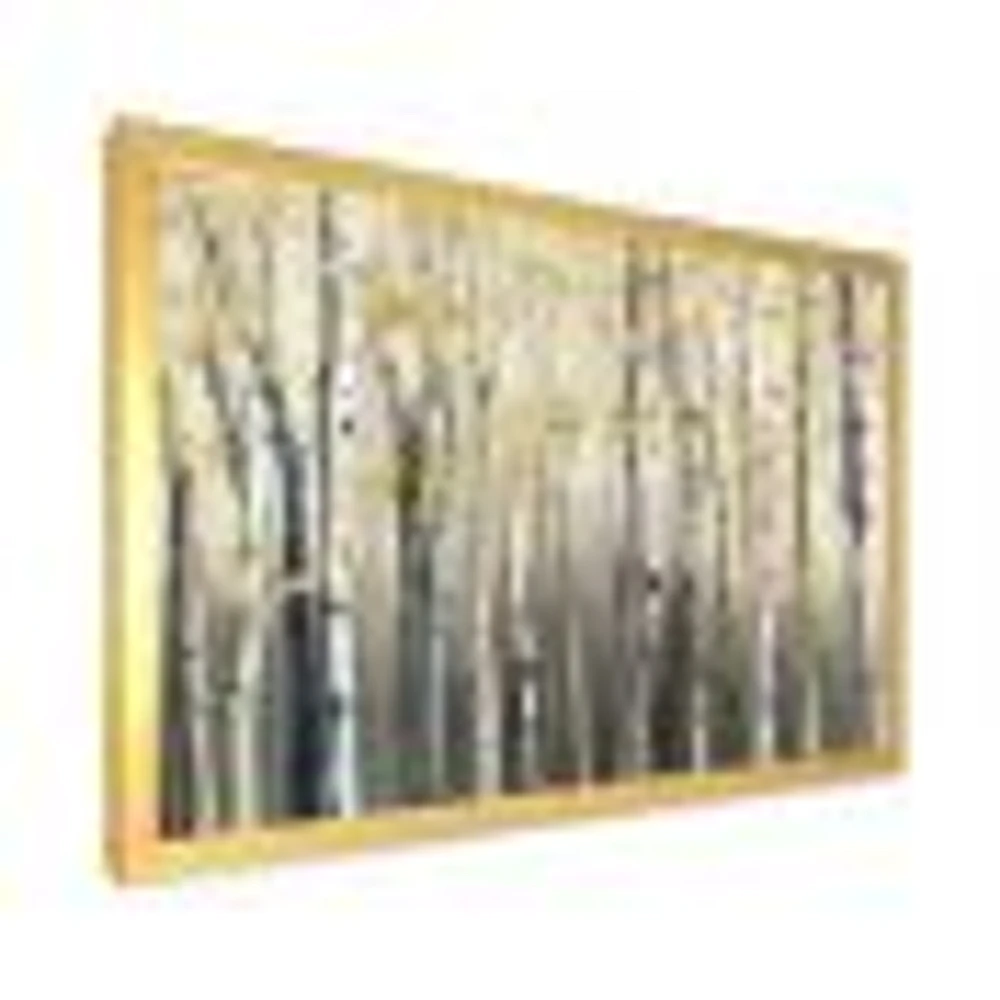 Golden Birch Forest I  Canvas Wall Art