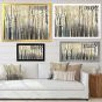 Toile « Golden Birch Forest I »