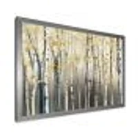 Golden Birch Forest I  Canvas Wall Art