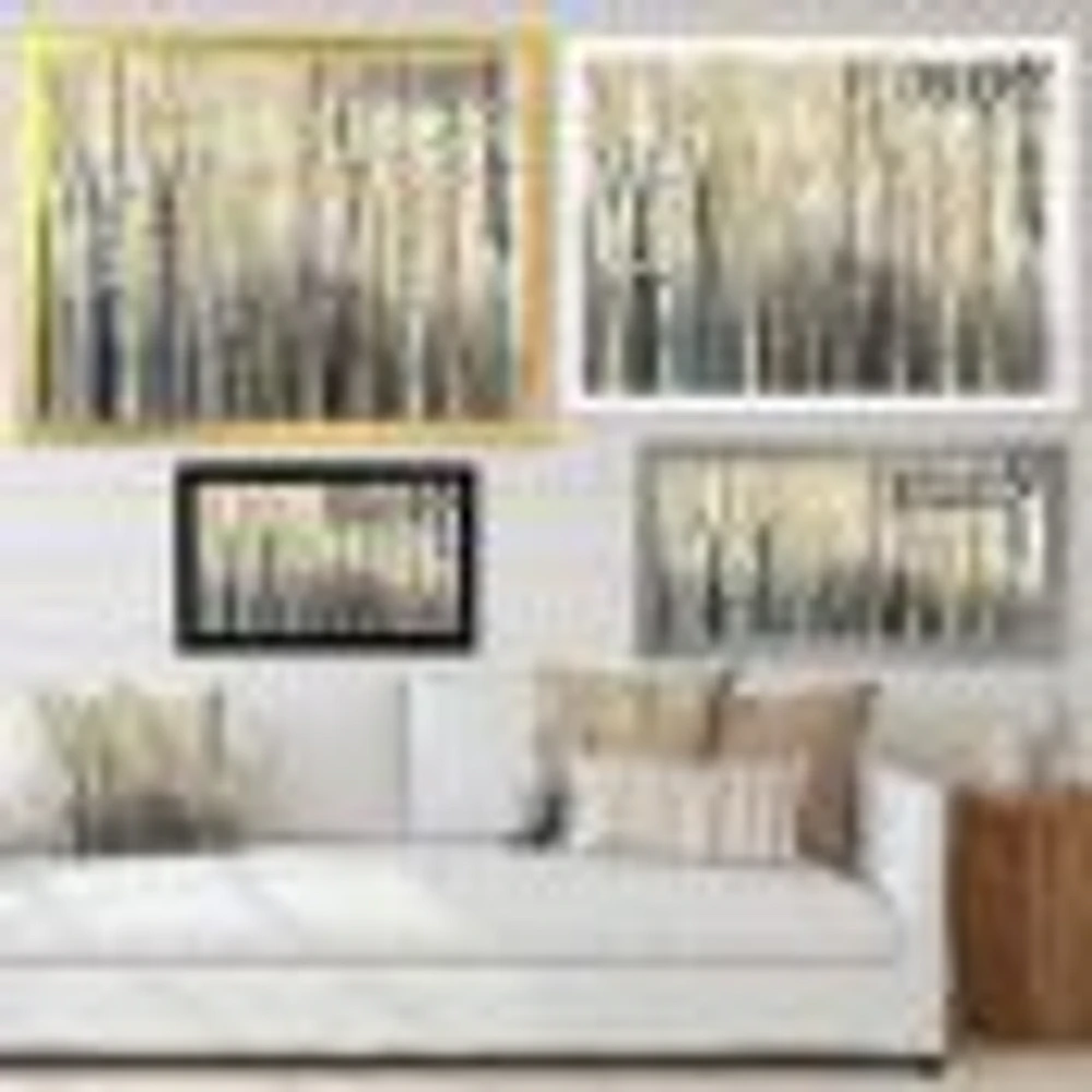 Golden Birch Forest I  Canvas Wall Art