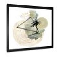 Abstract of Mountains Moon and Tree  Wall Art