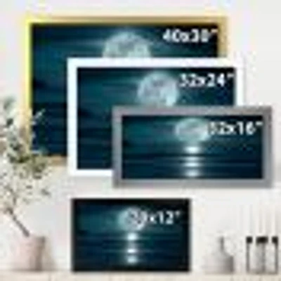 Super Moon Over The Sea I  Wall Art