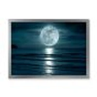 Toile « Super Moon Over The Sea I