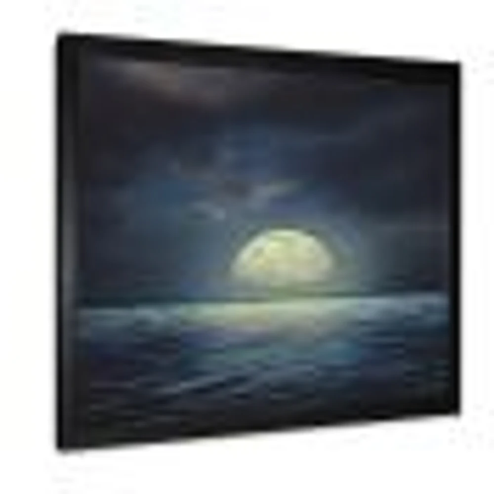 Toile « Super Moon Over The Sea II