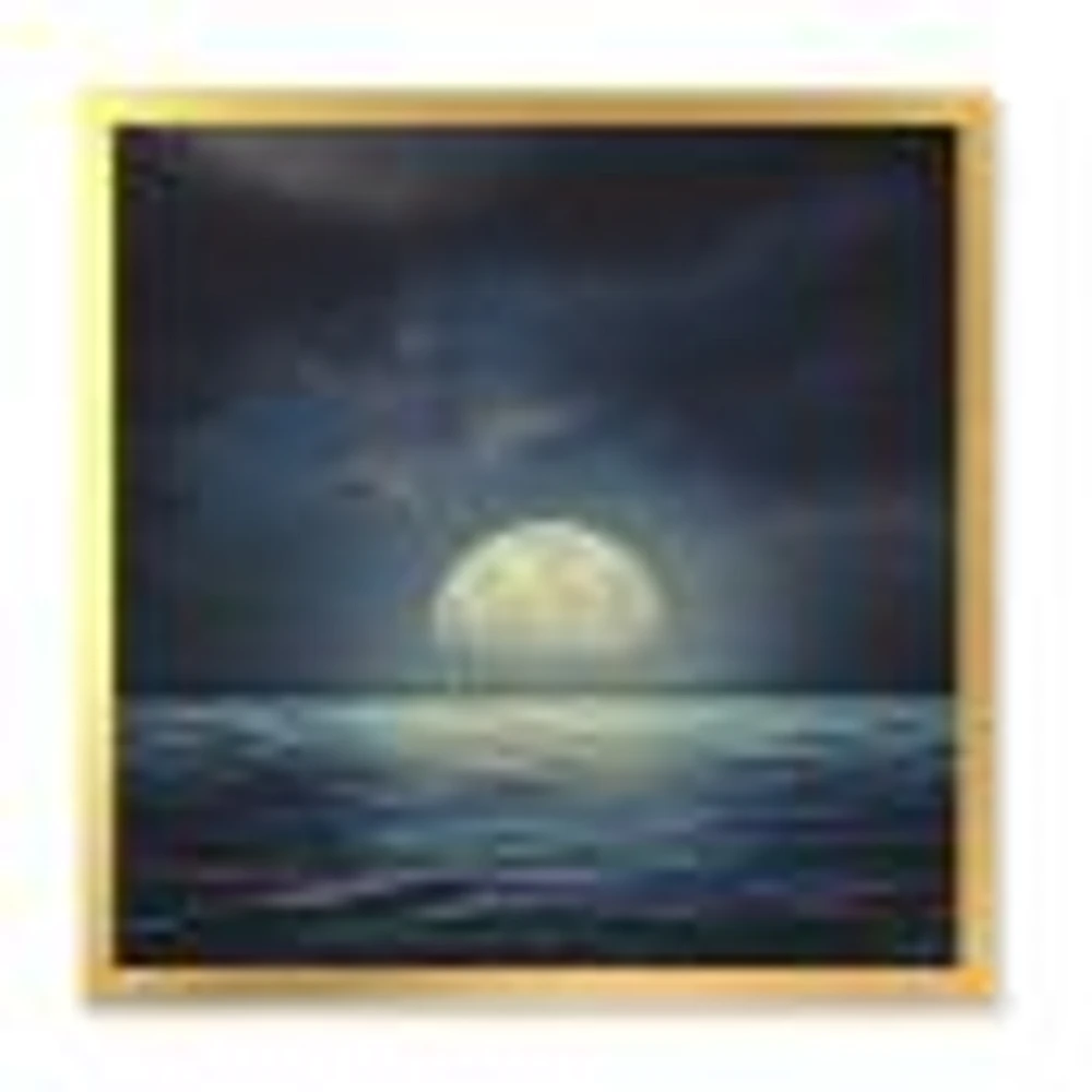 Toile « Super Moon Over The Sea II